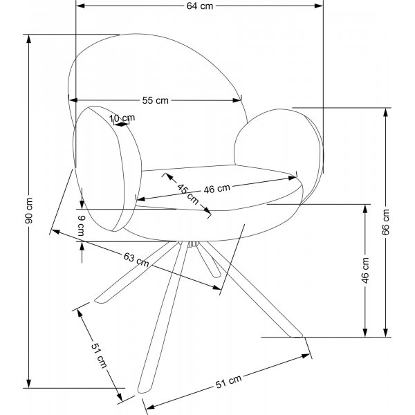 Cadeira Esszimmerstuhl 498 - Grau Cadeira Esszimmerstuhl 498 - Grau