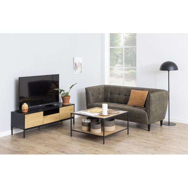Seaford Couchtisch 80 cm - Eiche/schwarz