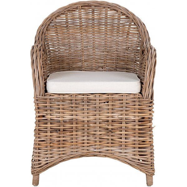 Malaga-Rattan-Außensessel mit Kissen Malaga-Rattan-Außensessel mit Kissen