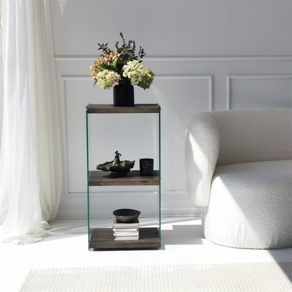 Niedriges Aqua-Bücherregal - Anthrazit Niedriges Aqua-Bücherregal - Anthrazit