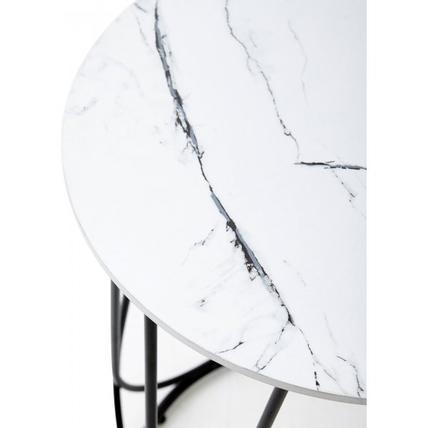 Bobby Couchtisch Ø40 cm - Weiß Bobby Couchtisch Ø40 cm - Weiß