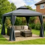 Pavillon Oxford - 300x300 cm - Dunkelgrau