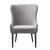 Baldor Lounge-Sessel aus grauem Samt