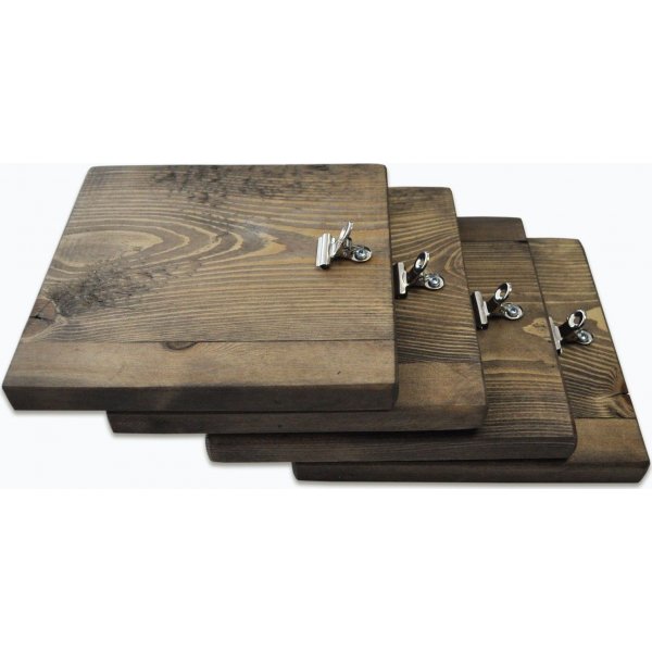 Abstrakte Wanddekoration 66 - Nussbaum