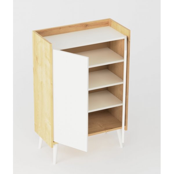 Ruby Schuhschrank - Anthrazit/Eiche