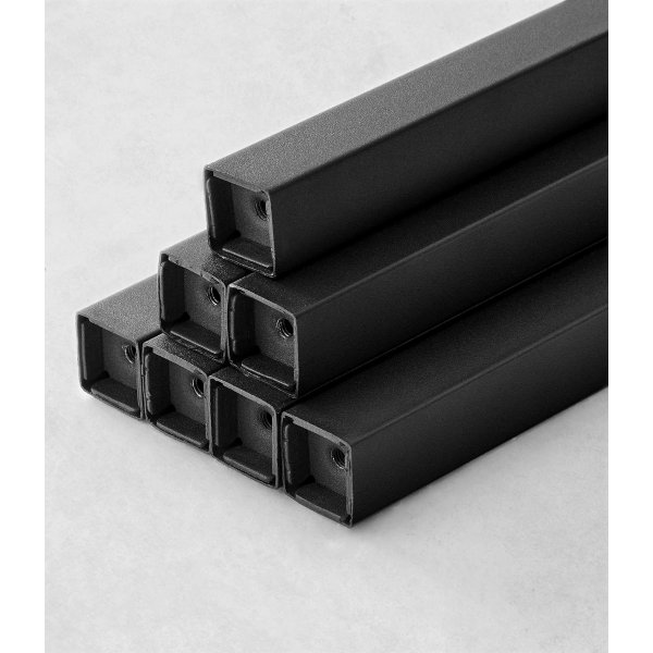 Osman Schreibtisch 120 x 60 cm - Braun/Schwarz