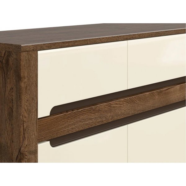 Ruso Sideboard - Eiche/perlwei