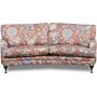 Geschwungenes Howard-Sofa fr 3 Personen, Spirit, aus geblmtem Stoff - Eden Parrot Terracotta