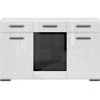 Assen Sideboard mit Glastr - Wei