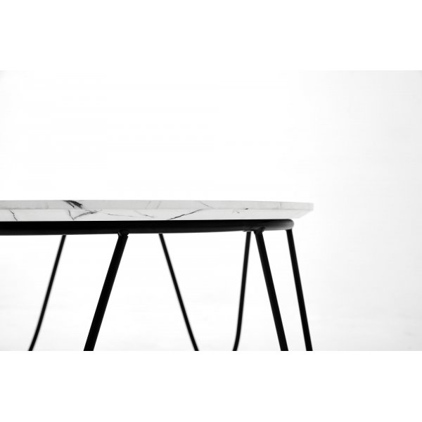 Bobby Couchtisch 60 cm - Wei