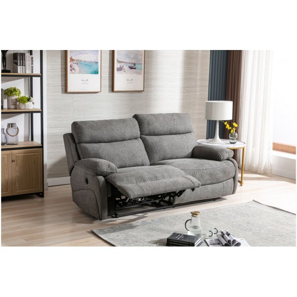 Arlo Elektrisches 2,5-Sitzer-Liegesofa - Grau