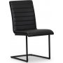 Lazio Stuhl schwarz Metall - Schwarz PU