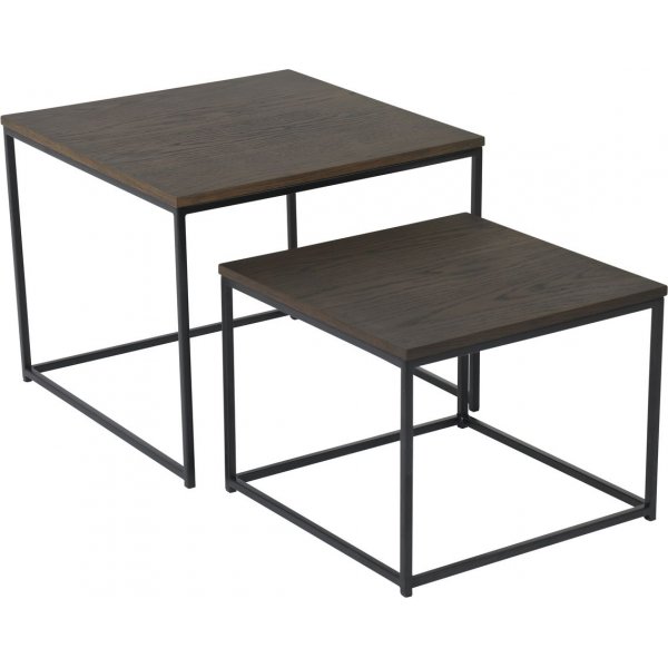 Duet Beistelltisch quadratisch - braunes Eichenfurnier Duet Beistelltisch quadratisch - braunes Eichenfurnier