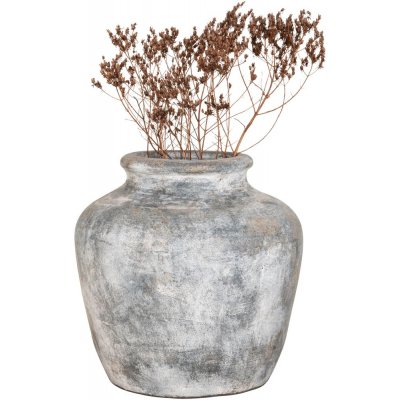 Dekorative Vase aus Santo Terrakotta - Hellgrau