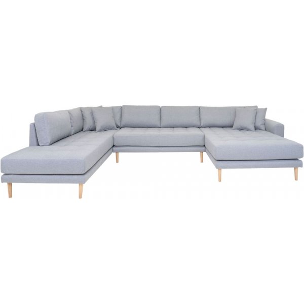 Lido U-Sofa mit offenem Ende - Hellgrau