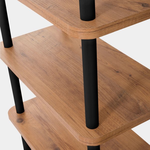 Galda Bücherregal - Schwarz/Kiefer Galda Bücherregal - Schwarz/Kiefer