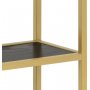 Seaford Wandregal 91 cm - Schwarz/Gold