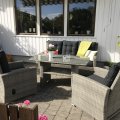 Kundenbild Orlando Außenmöbelgruppe hohe Rückenlehne verstellbar - Grau Cement