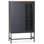Kantenschrank in Eiche / Graues Hochdrucklaminat (HPL) + Fleckentferner fr Mbel