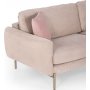 Mintgrnes 3-Sitzer-Sofa - Puderrosa