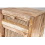 Luna Nachttisch mit Schublade und Schrank - Holz