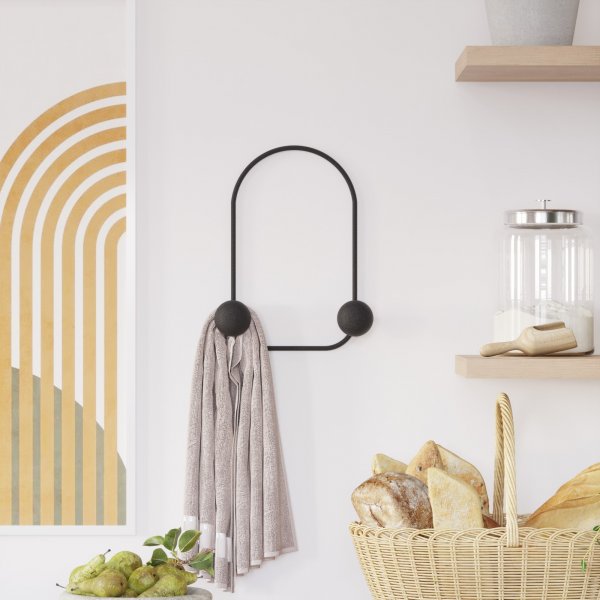 Frosch-Kleiderbgel - Schwarz