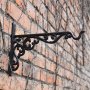 Geschmiedeter Ampelhaken 29 x 21 cm - Schwarz