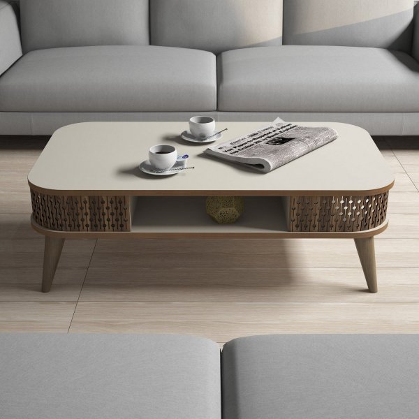 Einar Couchtisch 105 x 60 cm - Creme