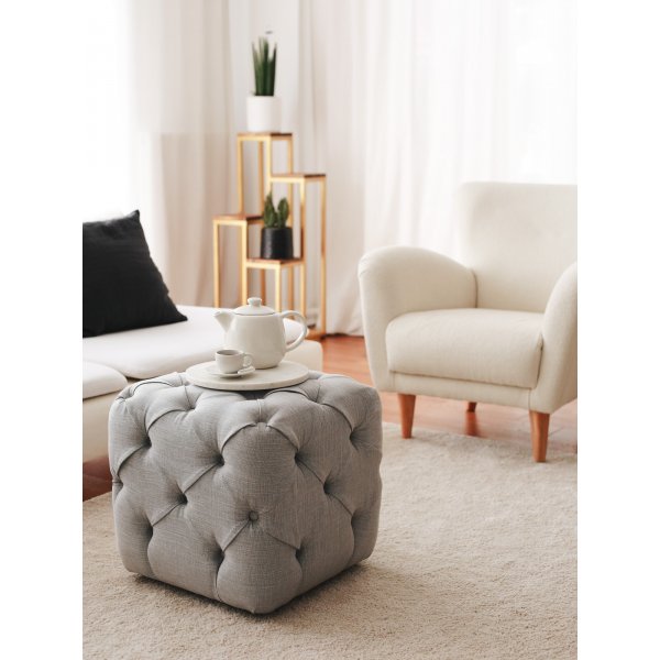 Colchester Pouf - Grau Colchester Pouf - Grau
