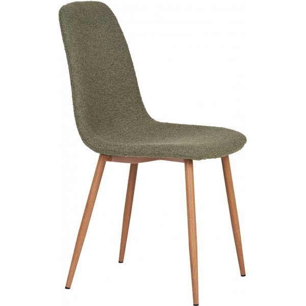 Stockholm Esszimmerstuhl - Dunkelgrünes Bouclé Stockholm Esszimmerstuhl - Dunkelgrünes Bouclé