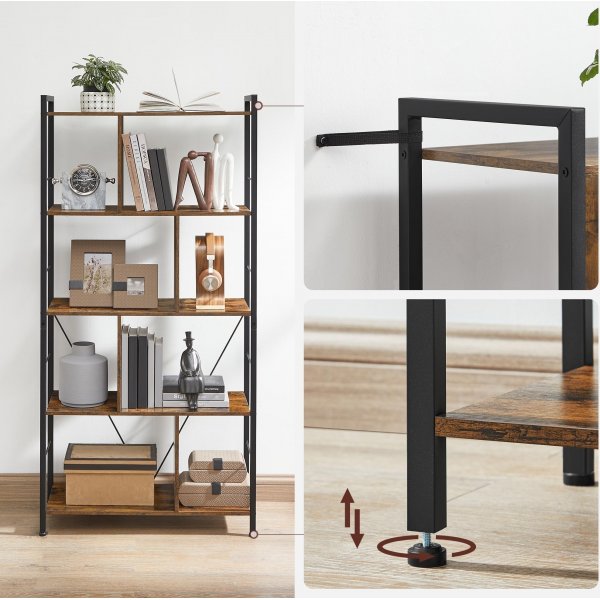 Ragna Bcherregal - Braun/Schwarz