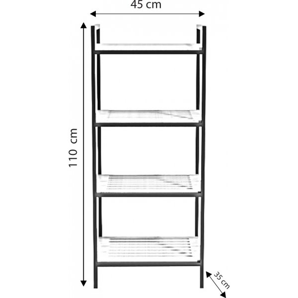 Stralsund Regal - Eiche/Schwarz Stralsund Regal - Eiche/Schwarz