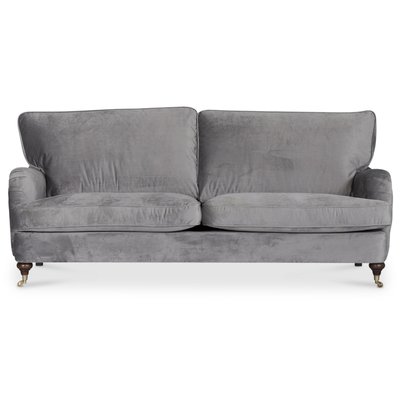 Howard Watford Deluxe 3-Sitzer Sofa - grauer Samt