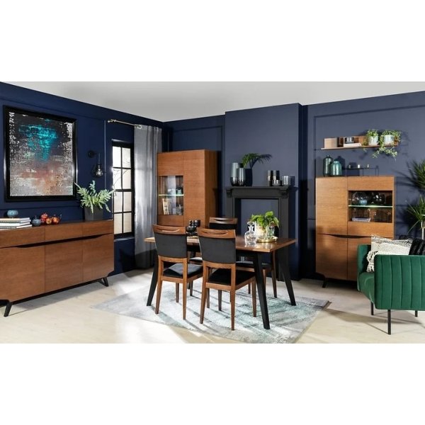 Madison Esstisch 150-200 x 90 cm - Braune Eiche/Schwarz Madison Esstisch 150-200 x 90 cm - Braune Eiche/Schwarz