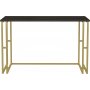 Kane Schreibtisch 120 x 60 cm - Gold/Dunkelgrau