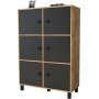 Vilamo Schrank 48 - Kiefer/schwarz
