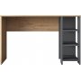 Hanna Schreibtisch mit Regalsystem 16, 160 x 45 cm - Walnuss/Anthrazit