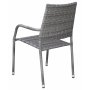 Outdoor-Gruppe: 8 Sthle und Teakholztisch 210 x 90 cm