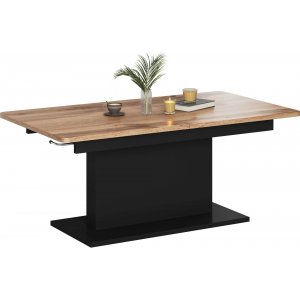 Cense ausziehbarer Couchtisch 70x126-167 cm - Schwarz / Holz