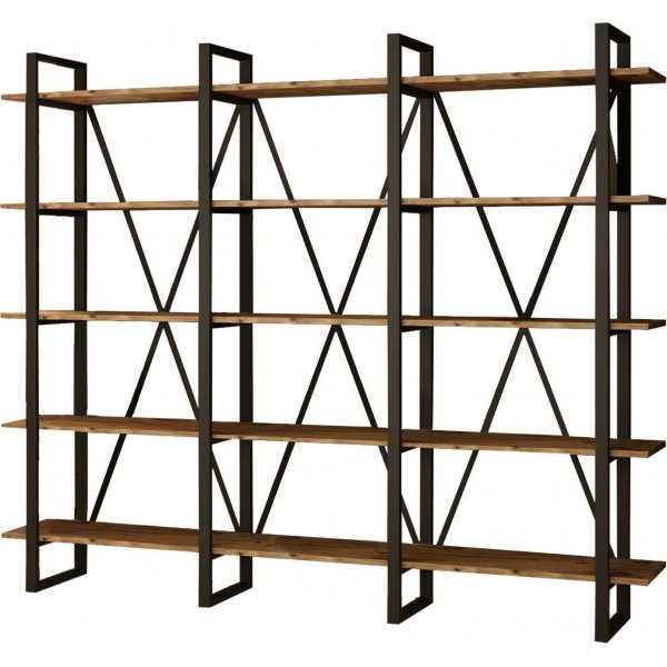 Metall-B�cherregal 4 - Kiefer