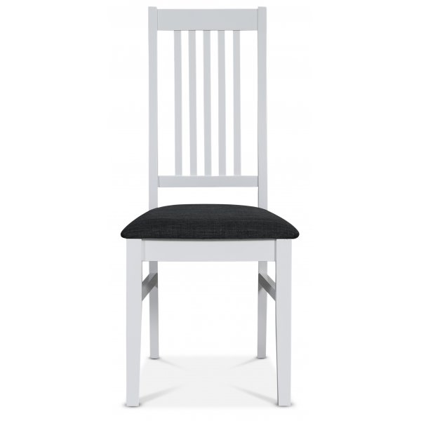 Wei�er Stuhl mit grauer Sitzfl�che - G�s�