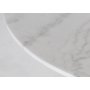 Plaza Essgruppe, Marmortisch mit 4 Plaza Samtsthlen - grau/wei/Chrom