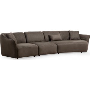 Mentis Diwansofa 376 cm - Braun