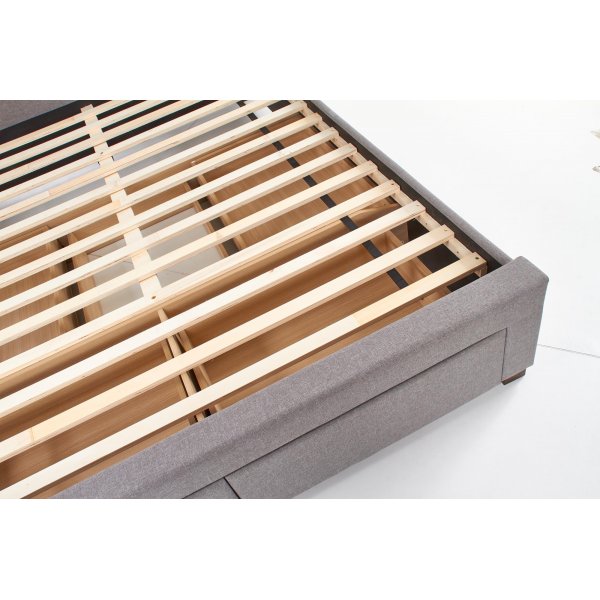 Arijana 140x200 cm grauer Bettrahmen mit Stauraum Arijana 140x200 cm grauer Bettrahmen mit Stauraum