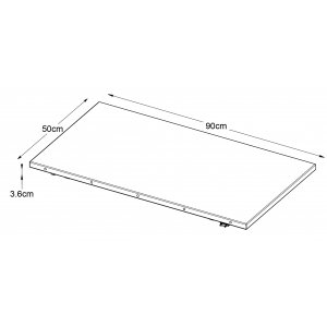 Odessa Einlegebrett 50 x 90 cm Eiche geölt Odessa Einlegebrett 50 x 90 cm Eiche geölt
