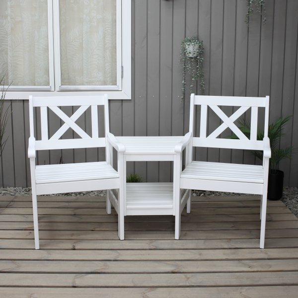 Europa Gartenmbel - Loveseat - Wei