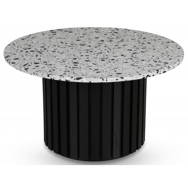 Sumo Couchtisch Ø85 - Schwarzer Fleck / Terrazzo Cosmos Sumo Couchtisch Ø85 - Schwarzer Fleck / Terrazzo Cosmos