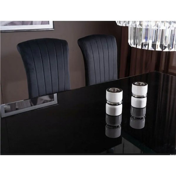 Prince Stuhl - Schwarz/Chrom