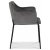 York Sessel aus grauem Samt + Mbelpflegeset fr Textilien