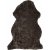 Lockiges Schaffell Dunkelbraun - 60 x 95 cm